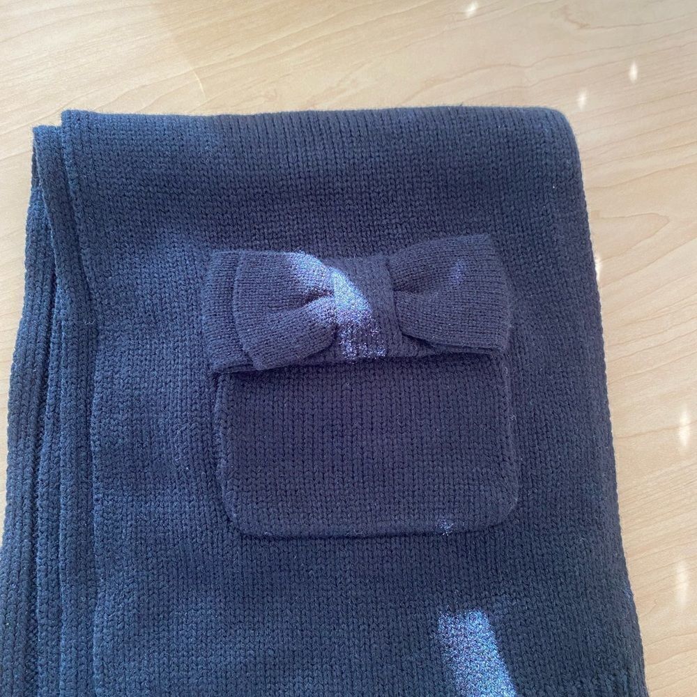 Kate Spade Black Knitted Scarf - Picture 3 of 7